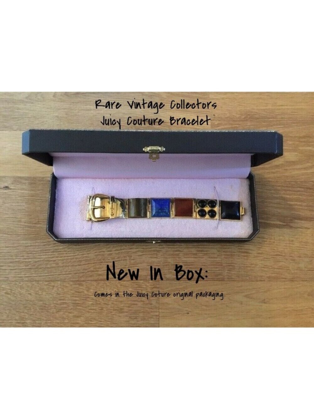 Rare Vintage Juicy Couture Semi Precious Bracelet Buckle - Brand New In Box